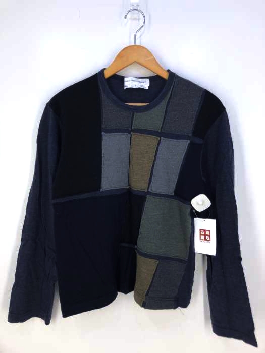 COMME des GARCONS SHIRT(コムデギャルソンシャツ) ブロックデザインウールカットソー メンズ トップス