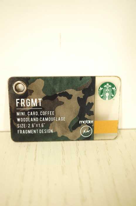 fragment design × STAR BUCKS （フラグメントデザイン×スターバックス） カモ柄ミニスターバックスカード メンズ ファッション雑貨