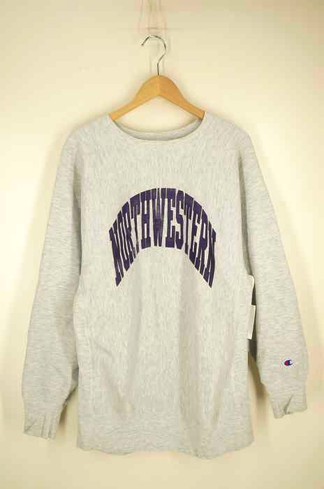 Champion(チャンピオン) 90S REVERSE WEAVE NORTHWESTERN プリント スウェット メンズ トップス