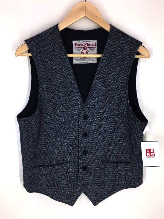 Harris Tweed(ハリスツイード) ヘリンボーン ウールベスト メンズ トップス