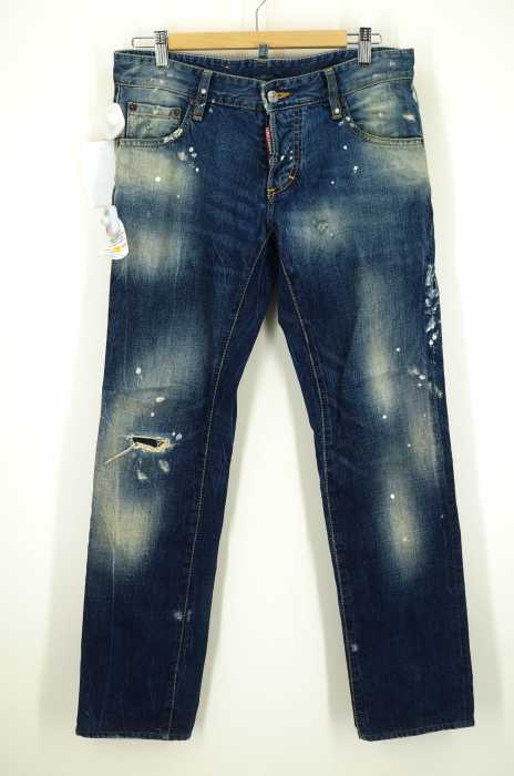 DSQUARED2 （ディースクエアード） ペンキダメージ加工デニムパンツ メンズ パンツ