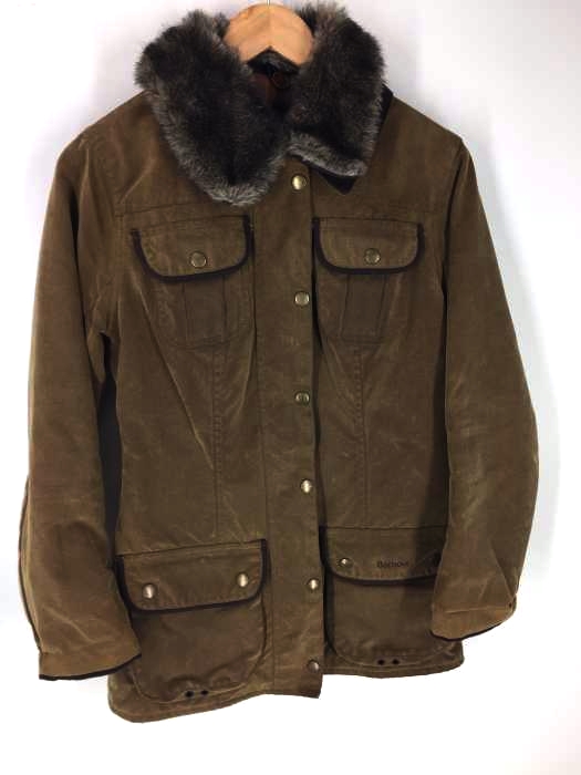 Barbour(バブアー) FUR TRIM UTILITY コットン ファー付きオイルドジャケット レディース アウター