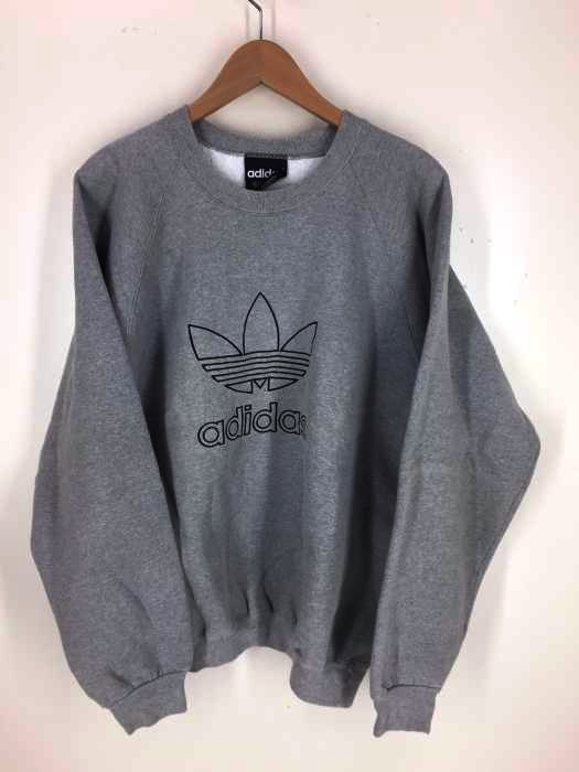 adidas（アディダス） トレフォイルロゴ刺繍 プルオーバースウェット メンズ トップス