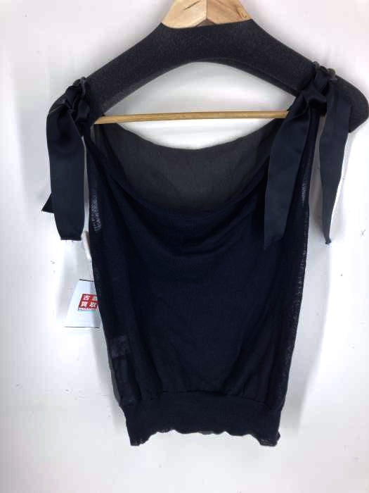 LANVIN（ランバン） ノースリーブ シルク混 リボン ニット レディース トップス