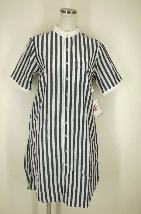 Ciaopanic チャオパニック バンドカラーストライプ柄シャツワンピース レディース ワンピース ブランド古着買取販売バズストア