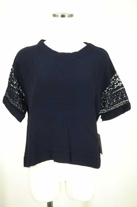 ZARA （ザラ） 袖レースモックネック レディース トップス