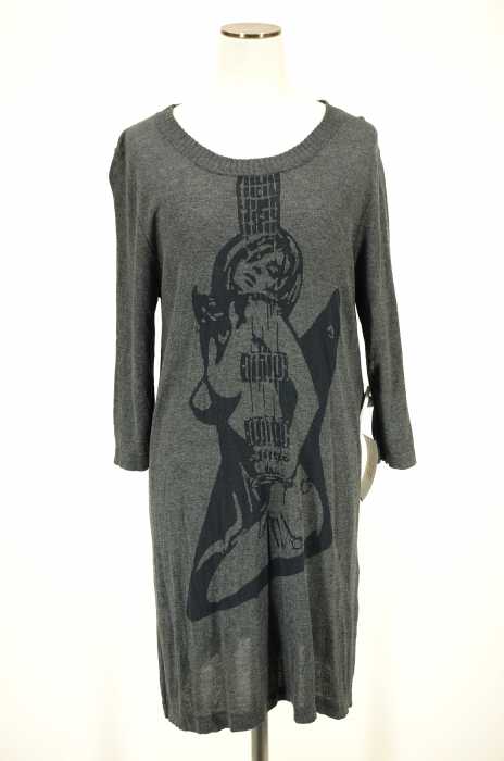 HYSTERIC GLAMOUR (ヒステリックグラマー) シルク混プリントチュニック レディース ワンピース