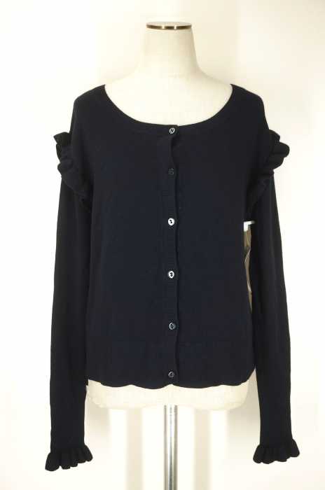 ZARA KNIT (ザラニット) フリルカーディガン レディース トップス