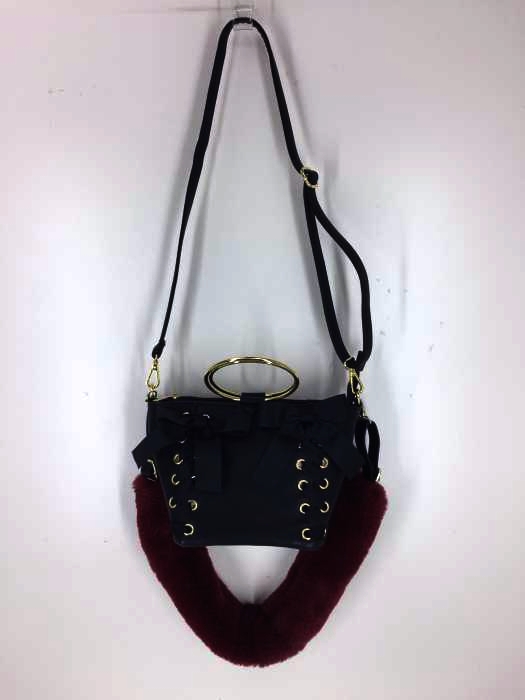 honey salon by foppish（ハニーサロンバイフォピッシュ） ファー レースアップ 2way ハンドバッグ レディース バッグ