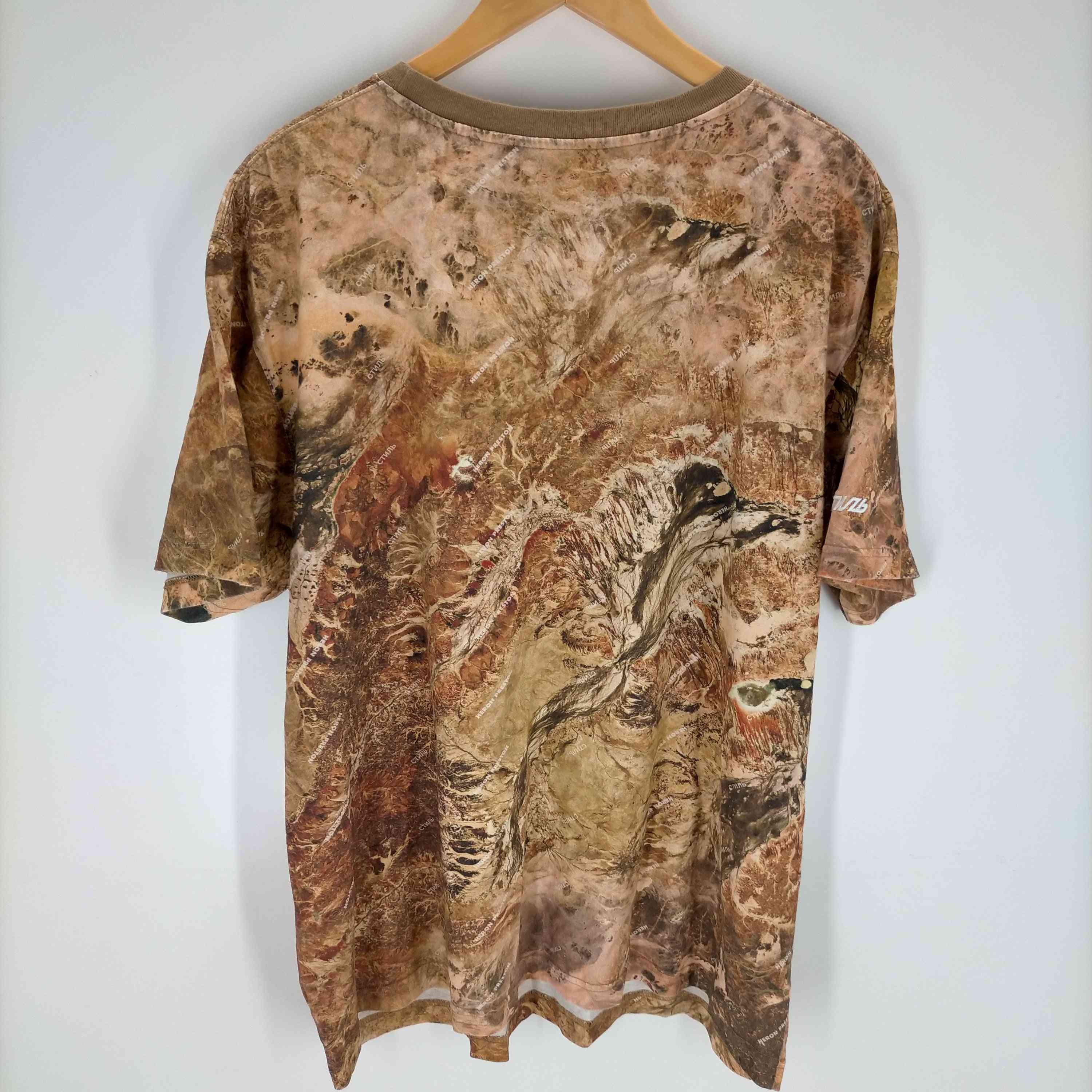 HERON PRESTON(ヘロン プレストン)19SS カモフラ柄 プリント T 【中古】【ブランド古着バズストア】｜HERON