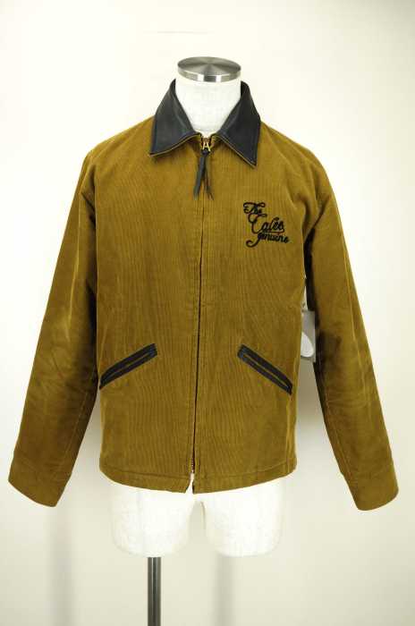 CALEE レザーコーデュロイジップアップジャケット CALEE】JUMBO CORDUROY ZIP SHIRT JACKET【コーデュロイジャケット