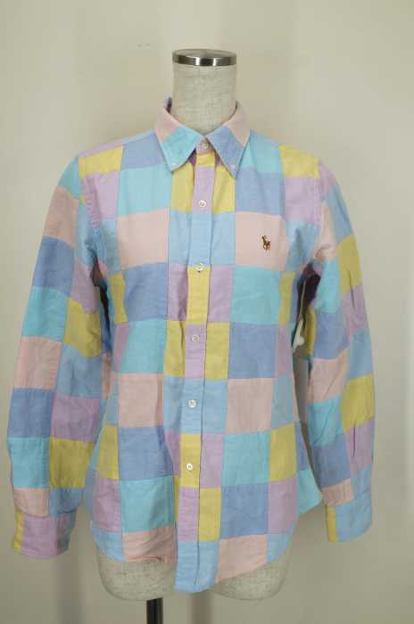 RALPH LAUREN (ラルフローレン) マルチカラーパッチワークシャツ レディース トップス