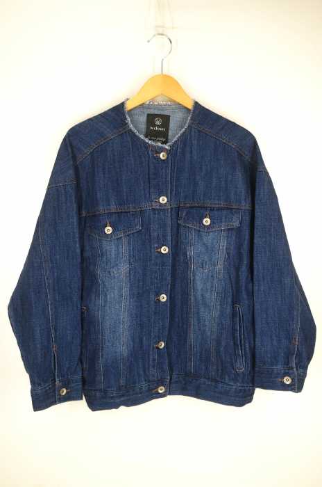 w closet （ダブルクローゼット） バンドカラーデニムジャケット レディース アウター