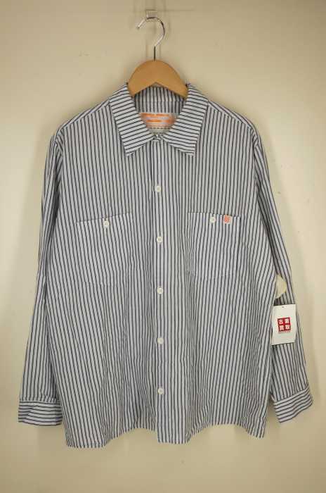 UNIVERSAL OVERALL × B:MING by BEAMS(ユニバーサルオーバーオール ビーミングライフストアバイビームス) ストライプ柄シャツ メンズ トップス