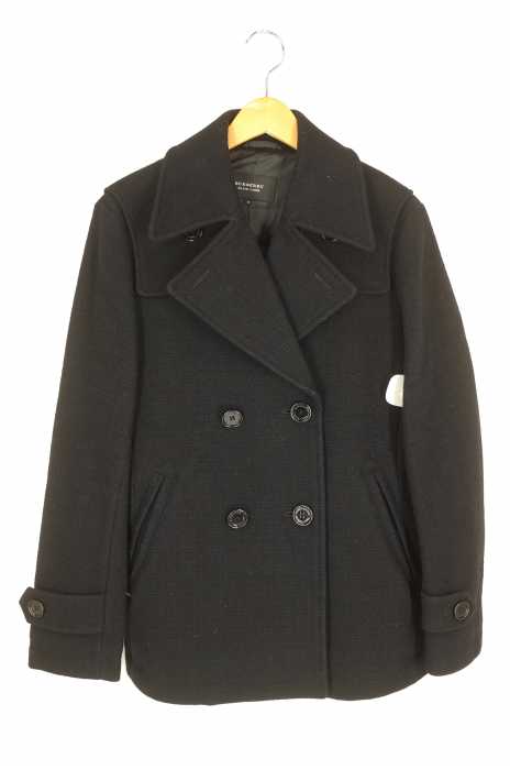 BURBERRY BLACK LABEL (バーバリーブラックレーベル) ウールピーコート メンズ アウター