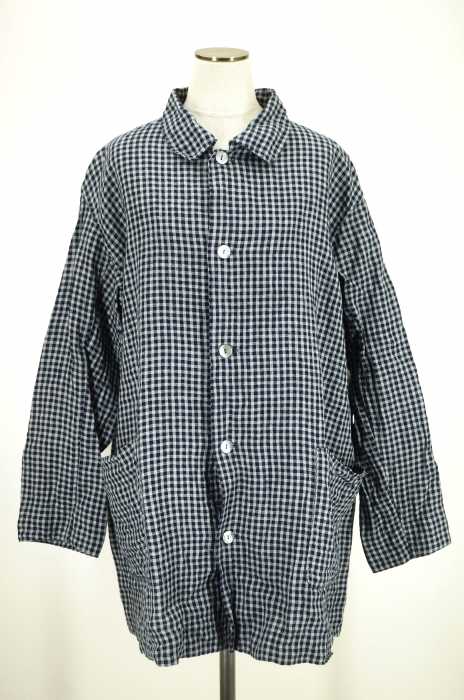 fog with nest Robe (ネストローブ) ギンガムチェック柄衿付きジャケット レディース アウター