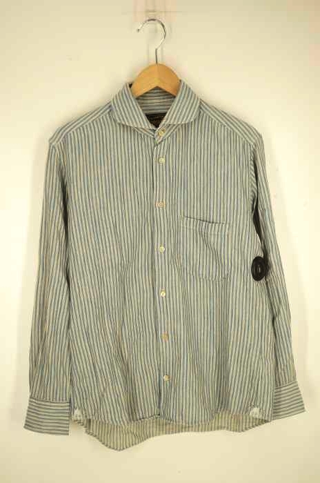 ORGUEIL（オルゲイユ） Blue Stripe Windsor Collar Shirt メンズ トップス