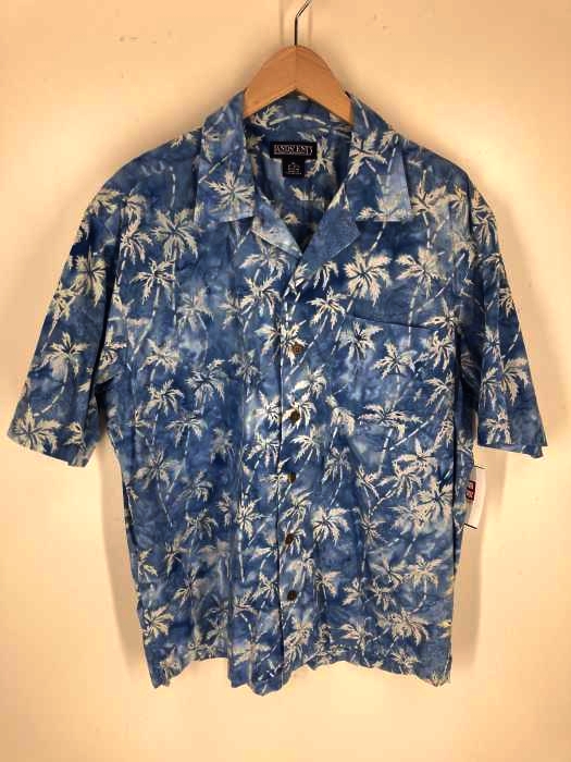 LANDS END(ランズエンド) 総柄 オープンカラーシャツ メンズ トップス
