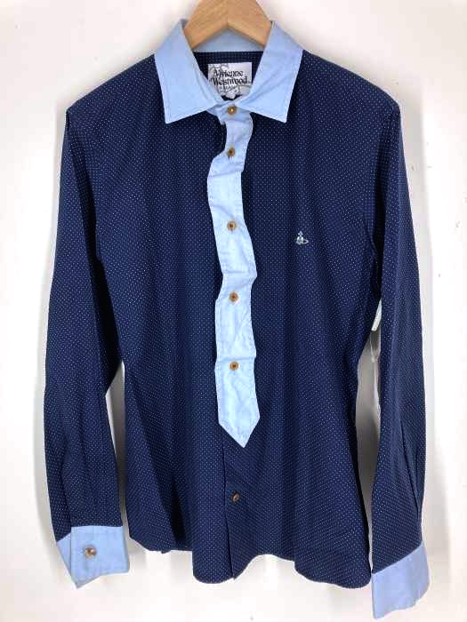 Vivienne Westwood MAN(ヴィヴィアンウエストウッドマン) ドットワンポイント刺繍シャツ メンズ トップス