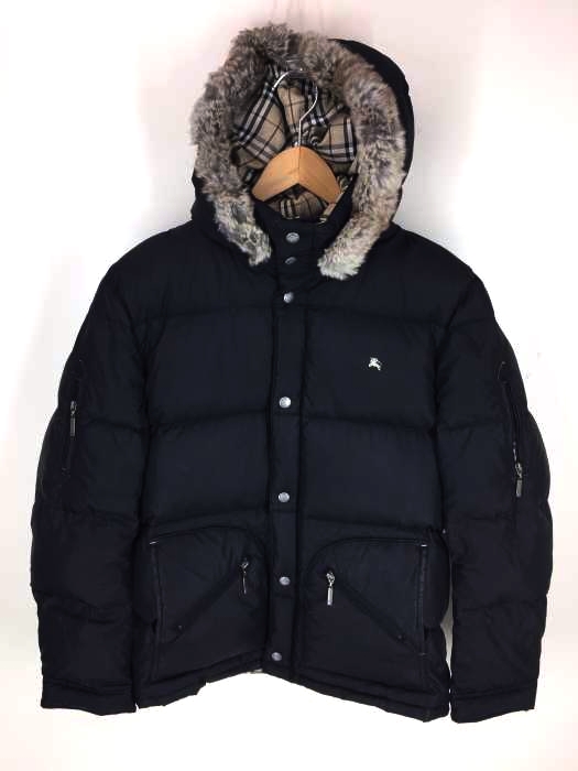 BURBERRY ブラック ダウンジャケット XL Burberry Black label ダウンジャケットメンズ