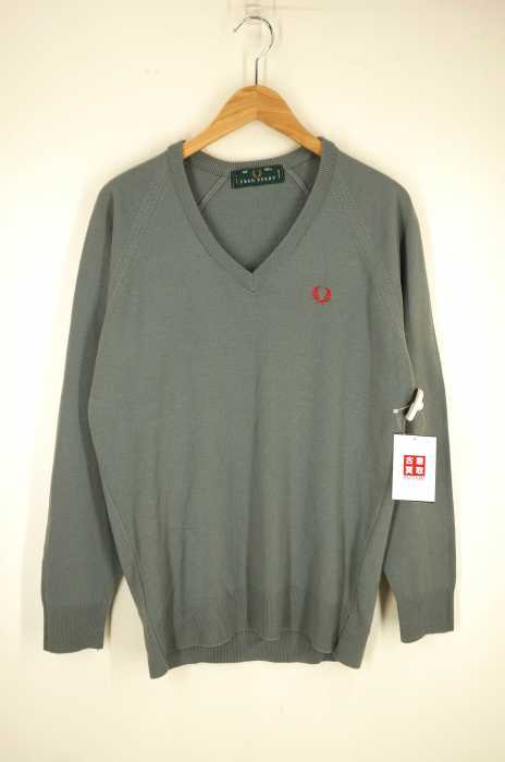 FRED PERRY (フレッドペリー) アクリルVネックプルオーバー メンズ トップス