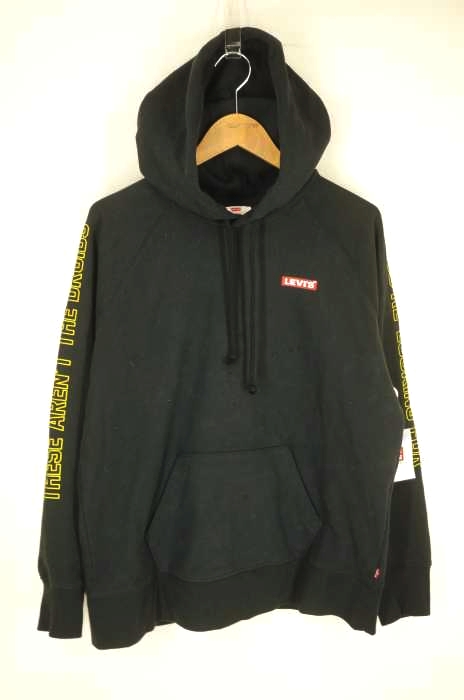 Levis（リーバイス） グラフィックスポーツフーディー ANDROIDS BLACK メンズ トップス