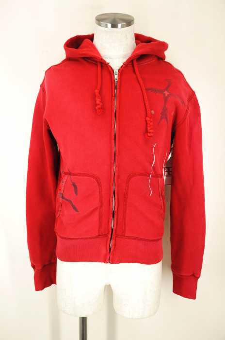 Polo by RALPH LAUREN (ポロバイラルフローレン) ダメージ加工裏サーマルジップパーカー メンズ アウター