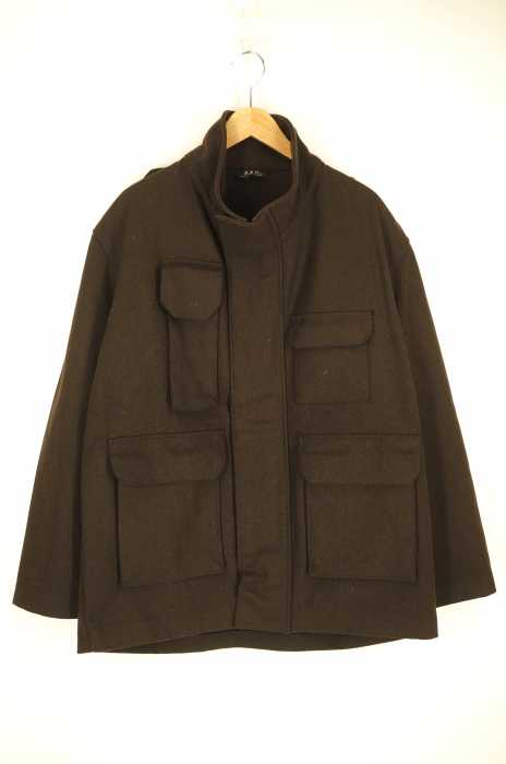 A.P.C. (アーペーセー) ウールスタンドカラーコート メンズ アウター