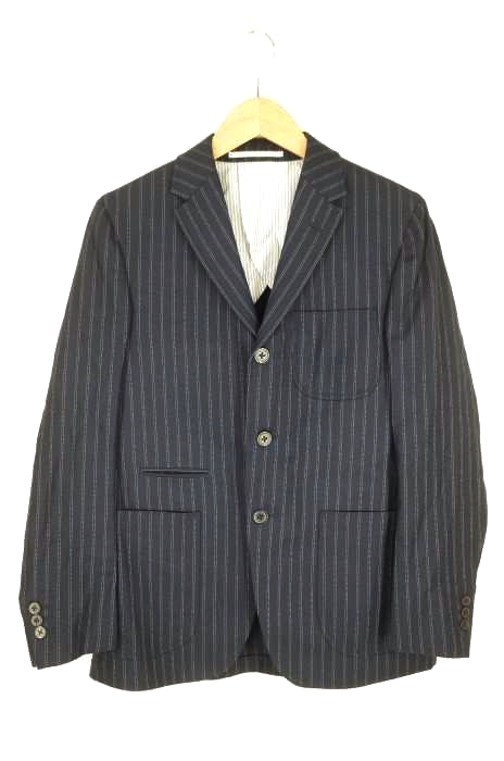BkT by BROOKLYN TAILORS（ビーケーティーバイブルックリンテーラーズ） ストライプ柄ウール3Bテーラードジャケット メンズ アウター