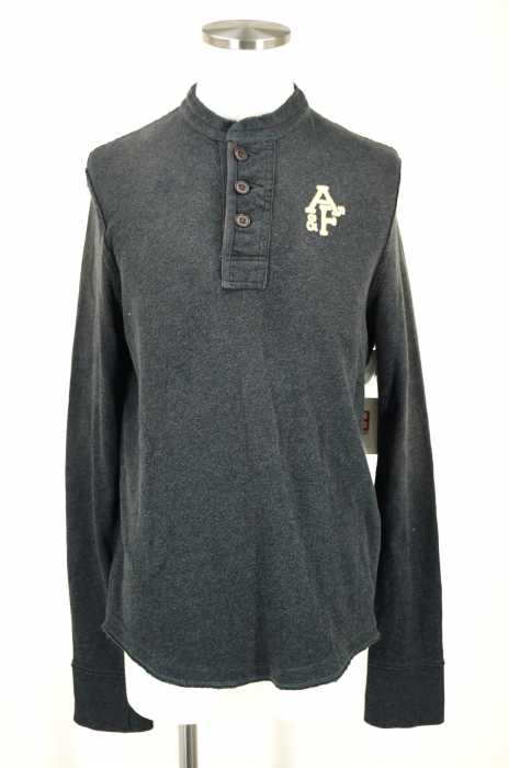 Abercrombie & Fitch (アバクロンビーアンドフィッチ) ヘンリネック長袖カットソー メンズ トップス