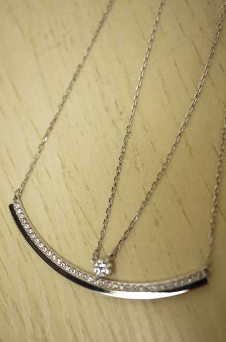 SWAROVSKI (スワロフスキ) 2連チェーンネックレス レディース アクセサリー