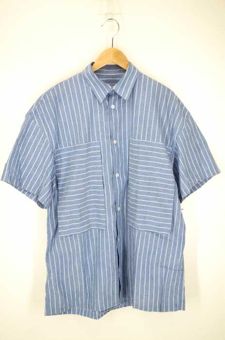 E.TAUTZ (イートウツ) SHORT SLEEVE LINEMAN SHIRT - DOUBLE STRIPE メンズ トップス