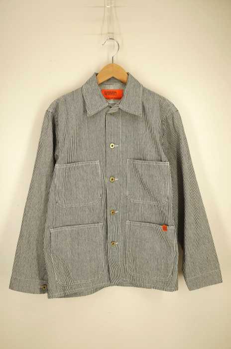 JOURNAL STANDARD×UNIVERSAL OVERALL （ジャーナルスタンダードユニバーサルオーバーオール） ストライプ柄カバーオール メンズ アウター