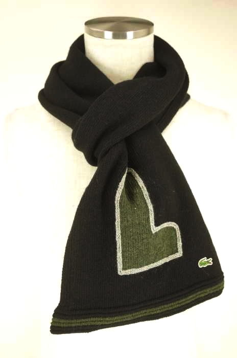 LACOSTE（ラコステ） ウールマフラー メンズ ファッション雑貨