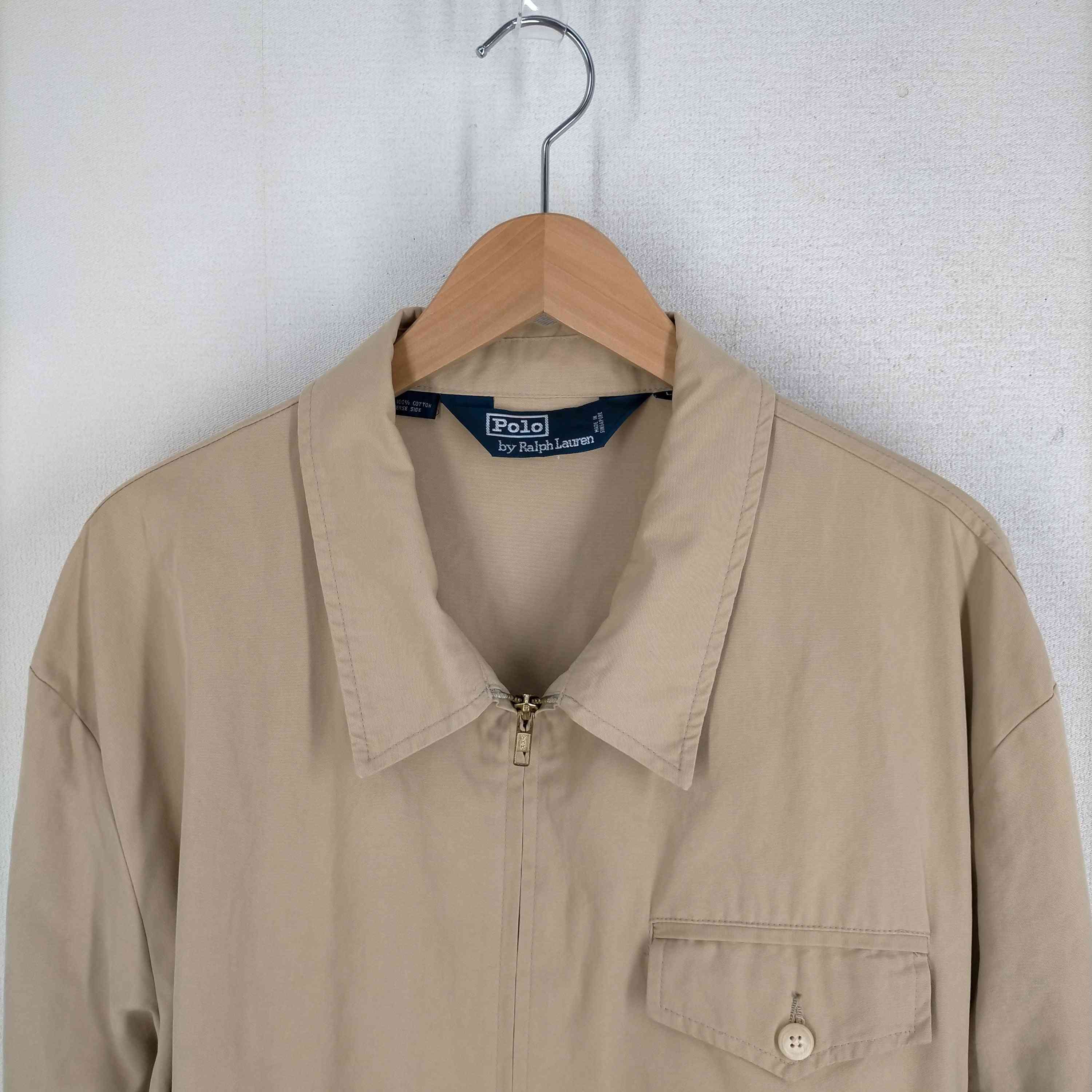 POLO RALPH LAUREN(ポロラルフローレン)80S-90S 三角タグ コットンショートコート 【中古】【ブランド古着バズストア】 POLO RALPH LAUREN(ポロラルフローレン)80S-90S 三角タグ コットンショートコート 【中古】【ブランド古着バズストア】