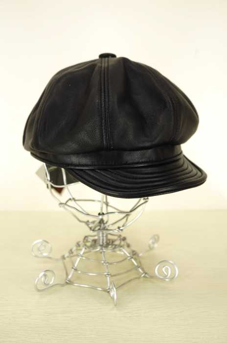 NEWYORK HAT&CO （ニューヨークハット） ラムレザーキャスケット メンズ 帽子