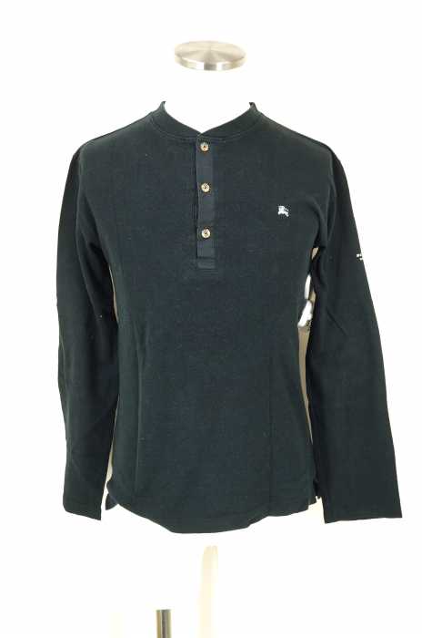 BURBERRY BLACK LABEL (バーバリーブラックレーベル) ヘンリーネックカットソー メンズ トップス
