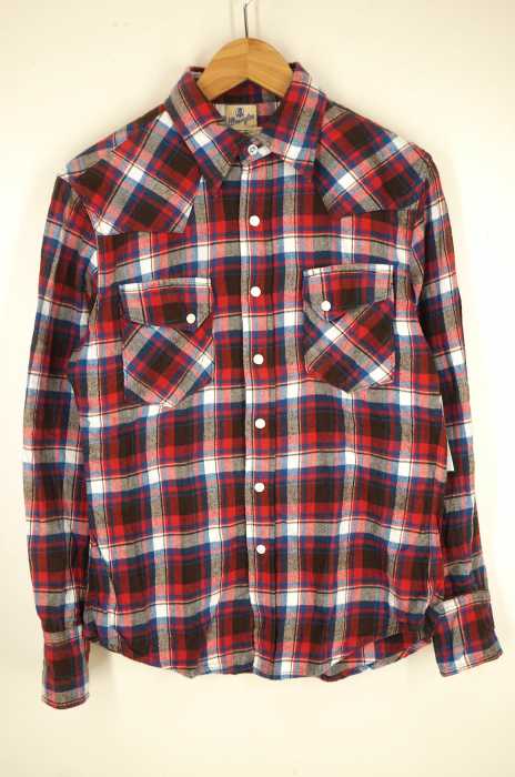 Wrangler×BEAMS PLUS（ラングラービームスプラス） チェックネルシャツ メンズ トップス