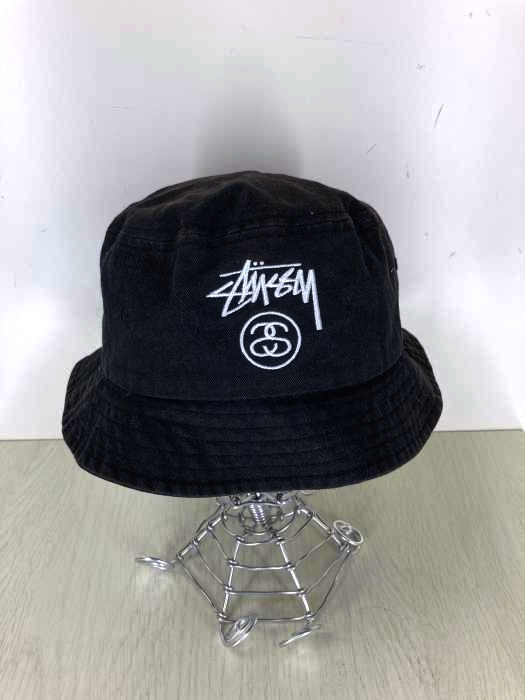 Stussy（ステューシー） 刺繍ロゴ バケットハット メンズ 帽子