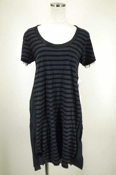 sacai luck （サカイラック） 13SS 異素材切替ボーダーワンピース レディース ワンピース