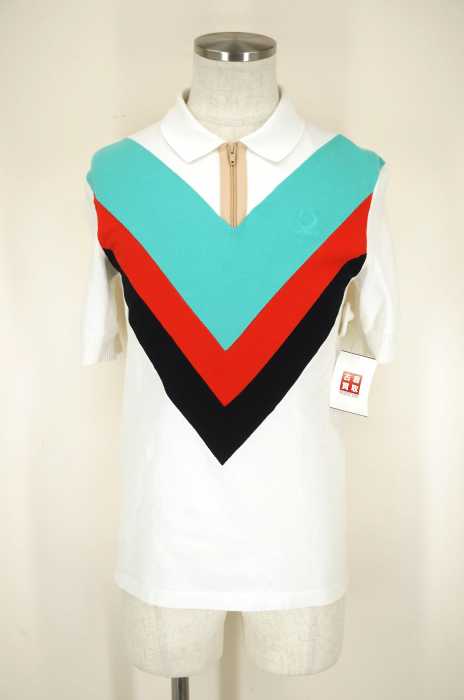 RAF SIMONS × FRED PERRY （ラフシモンズ×フレッドペリー） 16ss WILD CHEVRON PIQUE SHIRTS メンズ トップス
