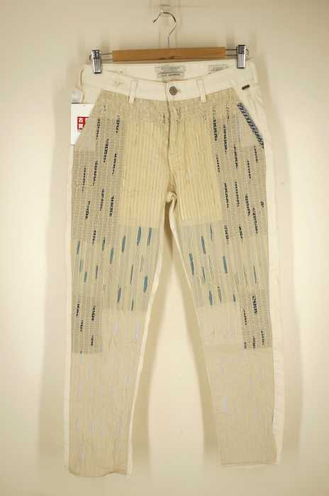 SCOTCH&SODA（スコッチアンドソーダ） Slim Boyfriend Fit 異素材切替 デニムパンツ レディース パンツ
