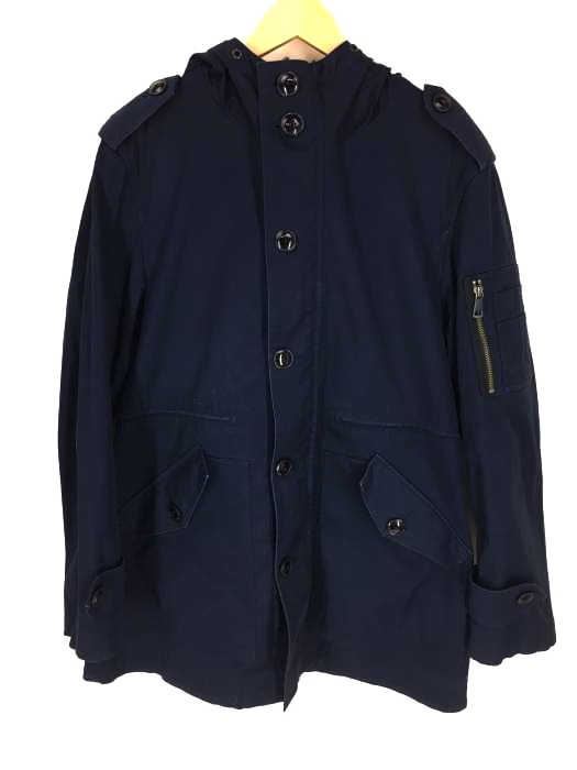 BURBERRY BLACK LABEL(バーバリーブラックレーベル) フード付き ミリタリーコート メンズ アウター