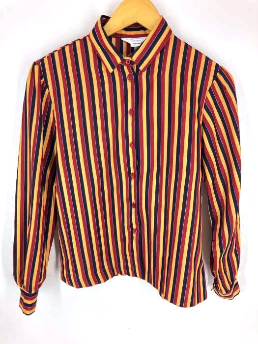 Sears(シアーズ) ストライプ 80s ポリエステル シャツ レディース トップス