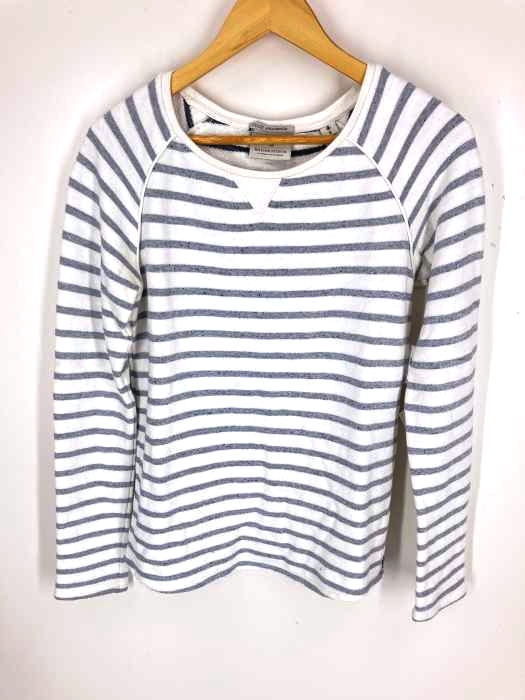 MAISON SCOTCH（メゾンスコッチ） ボーダーVガゼットトレーナー レディース トップス