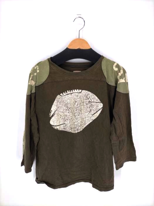 KAPITAL(キャピタル) エルボーパッチ長袖Tシャツ メンズ トップス
