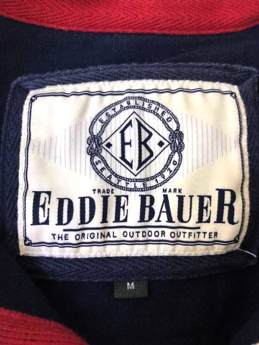 Eddie Bauer(エディーバウアー)ロゴ刺繍 ラガーシャツ 【中古