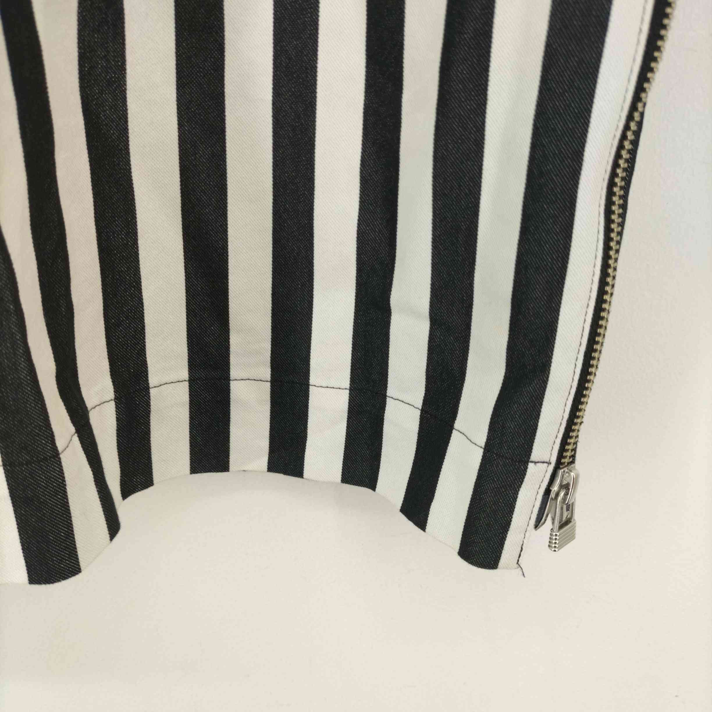 LIMI feu(リミフゥ)ストライプジップデザインスカート 【中古  