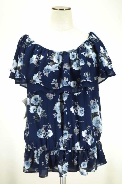 INGNI （イング） 花柄シフォンオフショルトップス レディース トップス