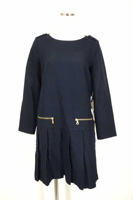 BLUE LABEL CRESTBRIDGE(ブルーレーベルクレストブリッジ) ウール混プリーツワンピース レディース ワンピース